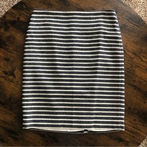 Ann Taylor Pencil Striped Skirt Size 6